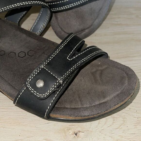 Khombu Women's Ava Sport Outdoor Sandals Cushion Ankle Strap Black Size 8 - Picture 3 of 7